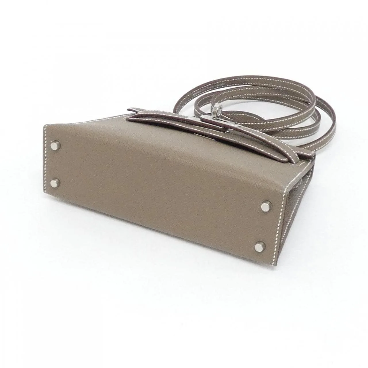 HERMES Kelly 071302CK Handbag Epsom Etoupe Epsom Leather Unused - Thumbnail 3