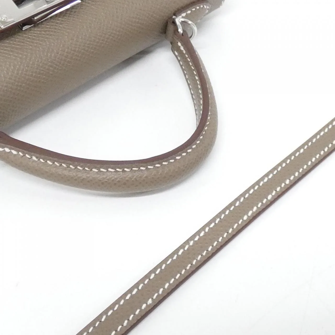 HERMES Kelly 071302CK Handbag Epsom Etoupe Epsom Leather Unused - Thumbnail 4