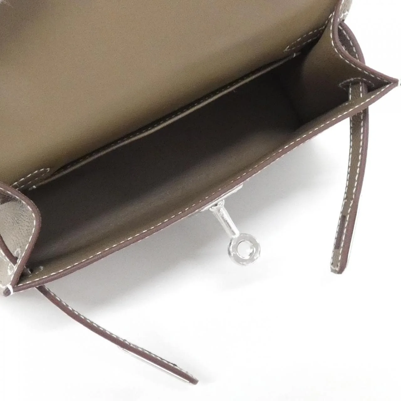 HERMES Kelly 071302CK Handbag Epsom Etoupe Epsom Leather Unused - Thumbnail 5