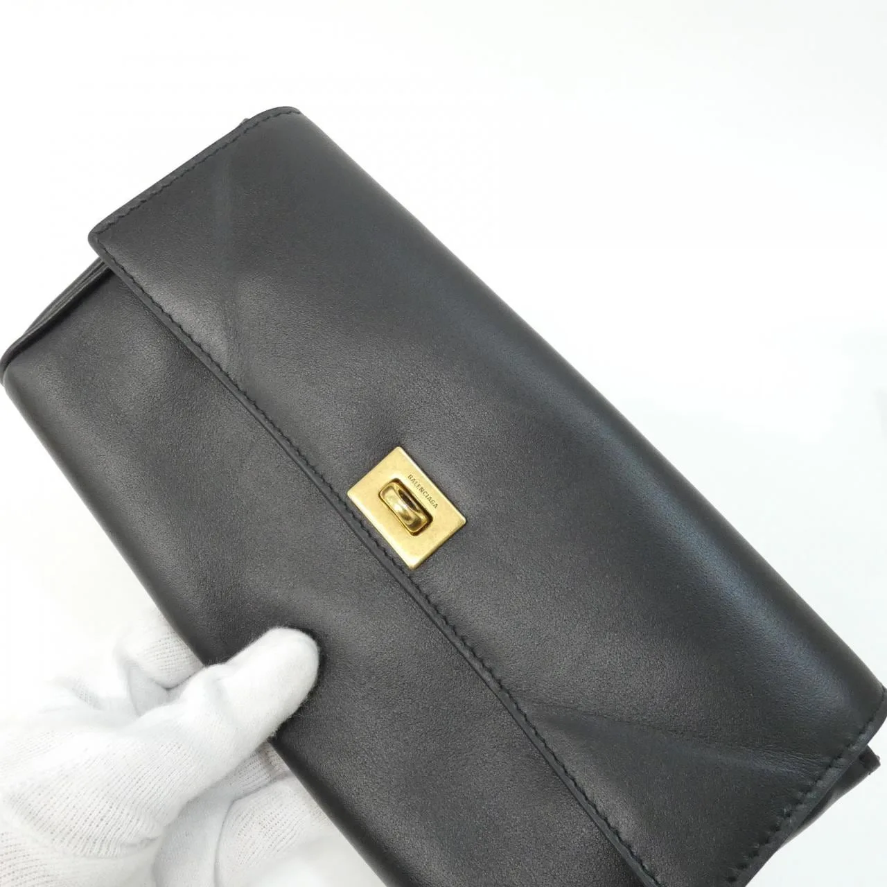 BALENCIAGA 814112 2ABKX Wallet Black Rank A - Thumbnail 3