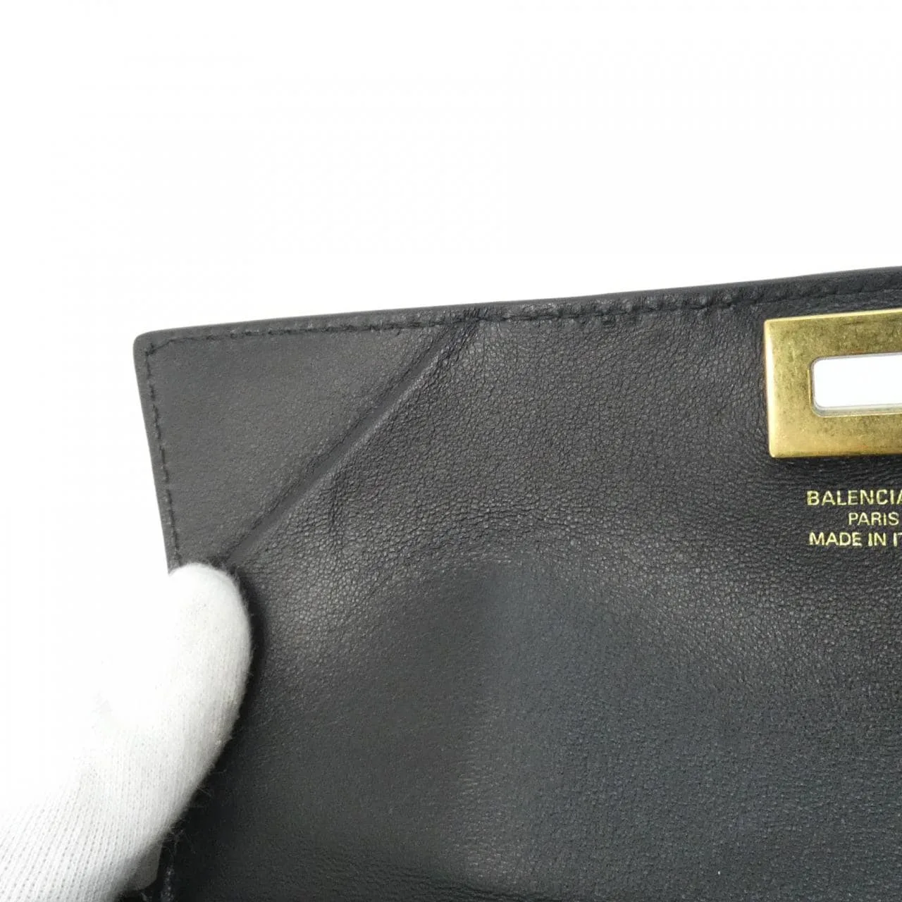 BALENCIAGA 814112 2ABKX Wallet Black Rank A - Thumbnail 8