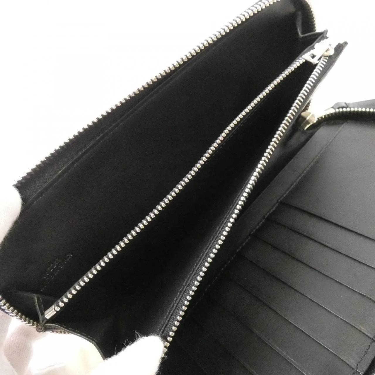 LOEWE Puzzle C510U46X06 Wallet Black Rank B - Thumbnail 8