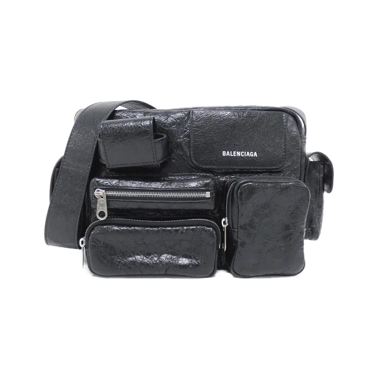 BALENCIAGA 829068　210C8 Shoulder Lambskin Black