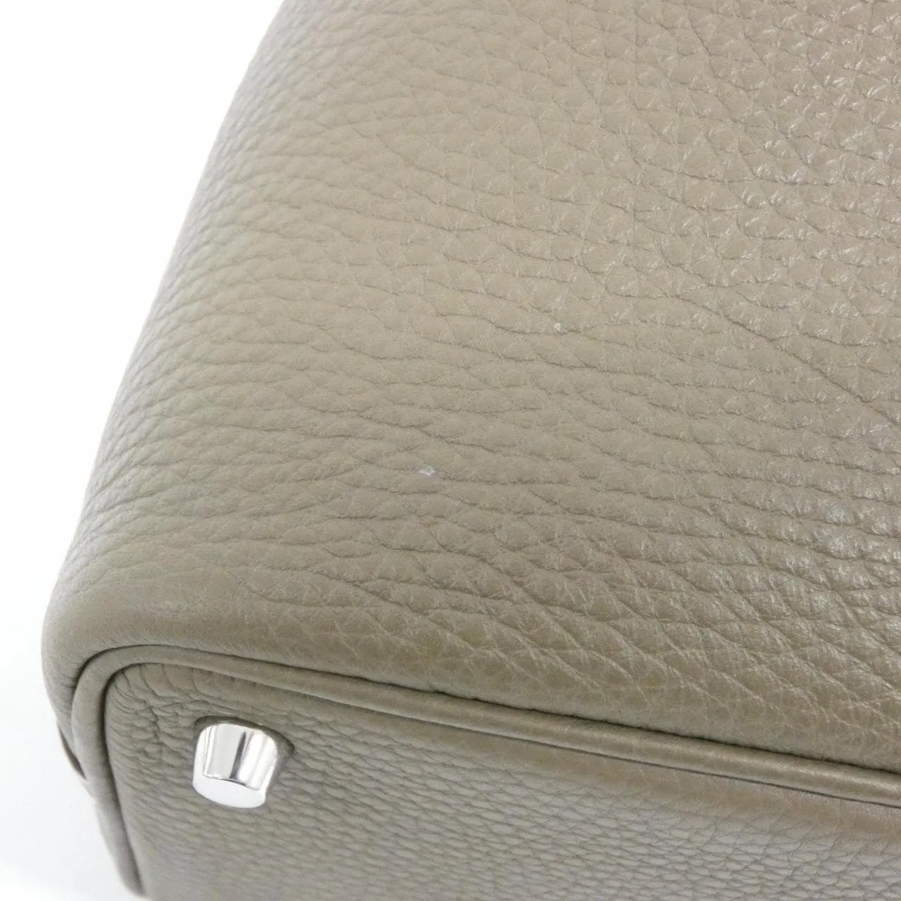 HERMES Picotin 056289CK Handbag Clemence Etoupe Clemence Leather Rank A - Thumbnail 4