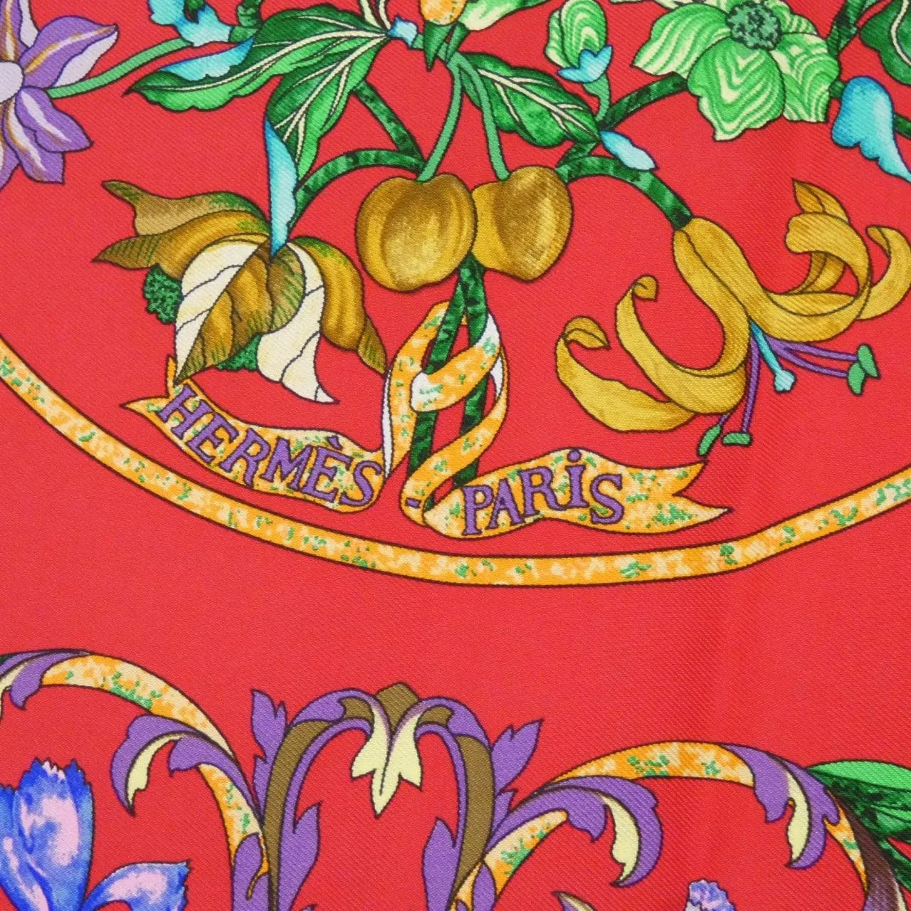 HERMES Scarf Rouge Rank A - Thumbnail 2