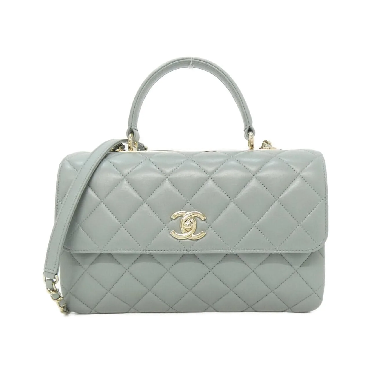 CHANEL 69923 手提包 羊皮 Blue