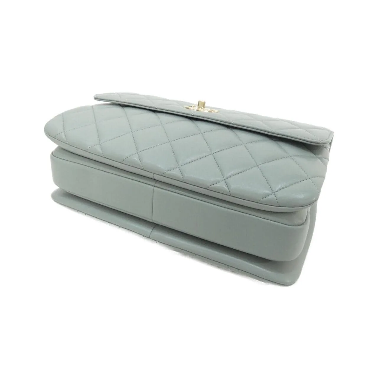 CHANEL 69923 Handbag Lambskin Blue Lambskin Rank A - Thumbnail 3