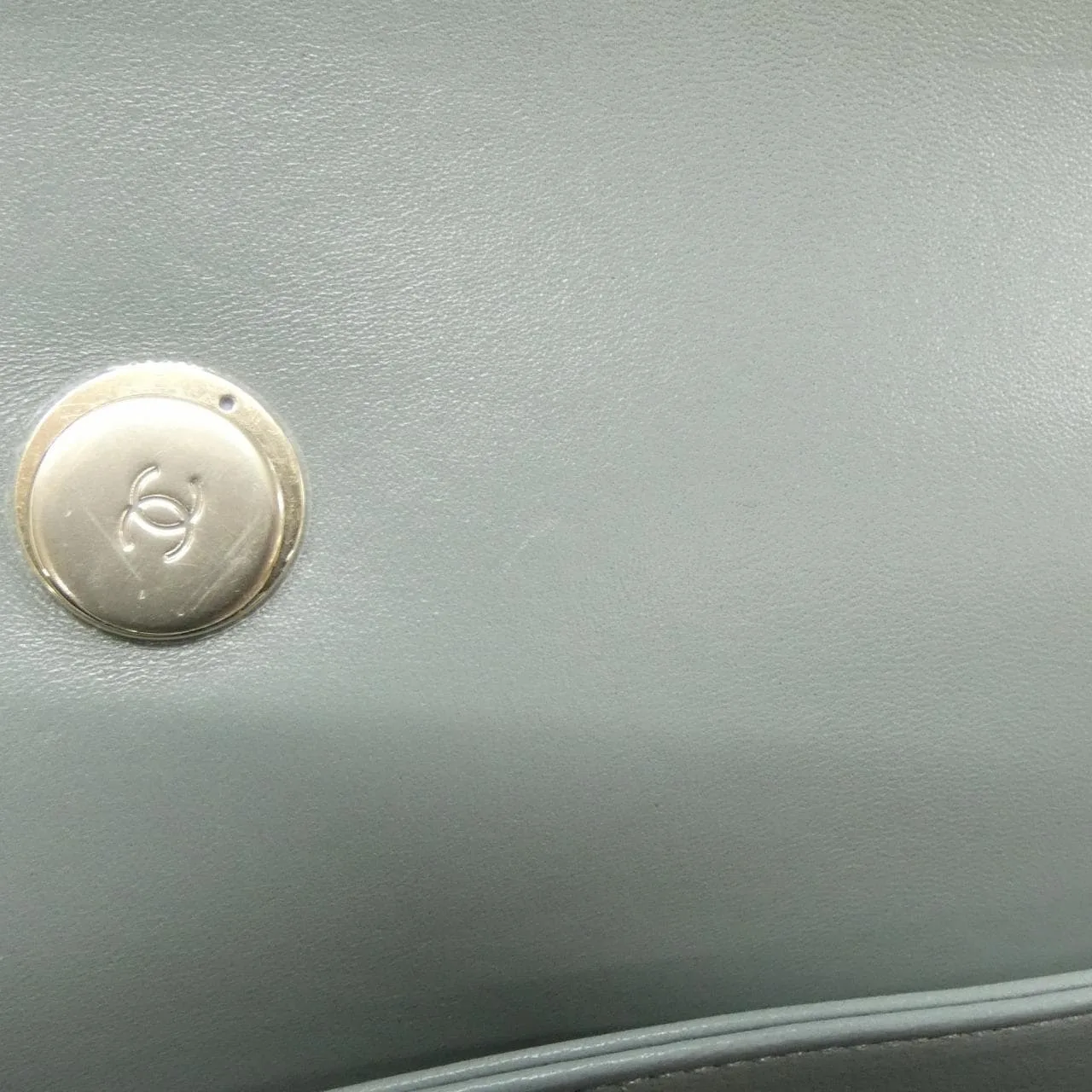 CHANEL 69923 Handbag Lambskin Blue Lambskin Rank A - Thumbnail 7