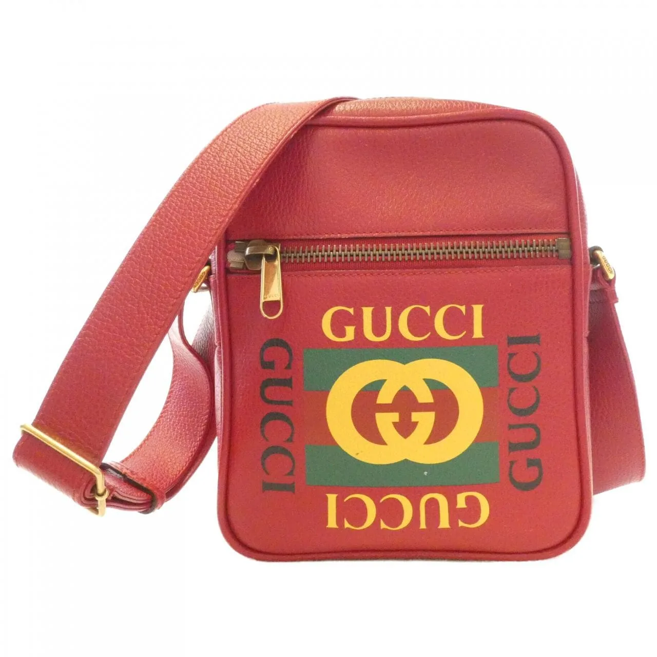 GUCCI 523591 0QSAT 肩背包 皮革 Black