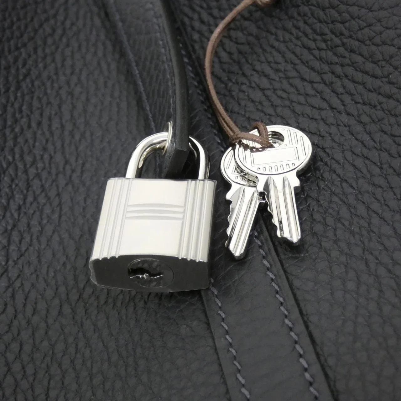 HERMES Picotin 056289CK Handbag Clemence Clemence Leather Unused - Thumbnail 3