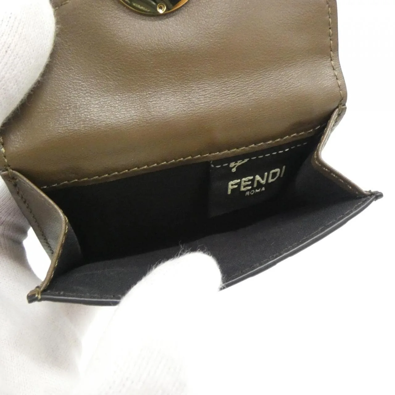 FENDI 8M0395 AAFM Wallet Black Rank A - Thumbnail 8