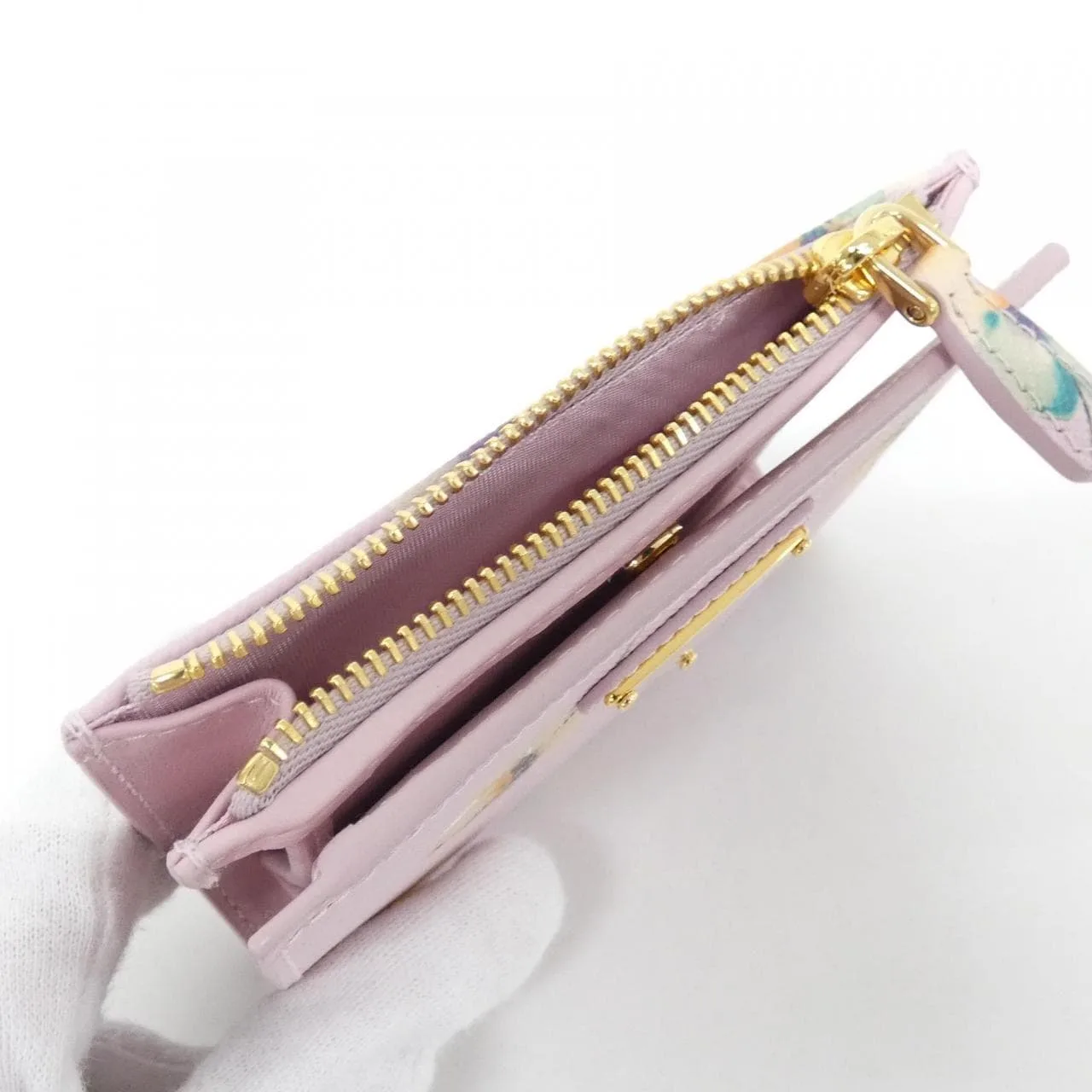 PRADA 1ML050 Wallet 黑色 中古品A - 縮圖 6