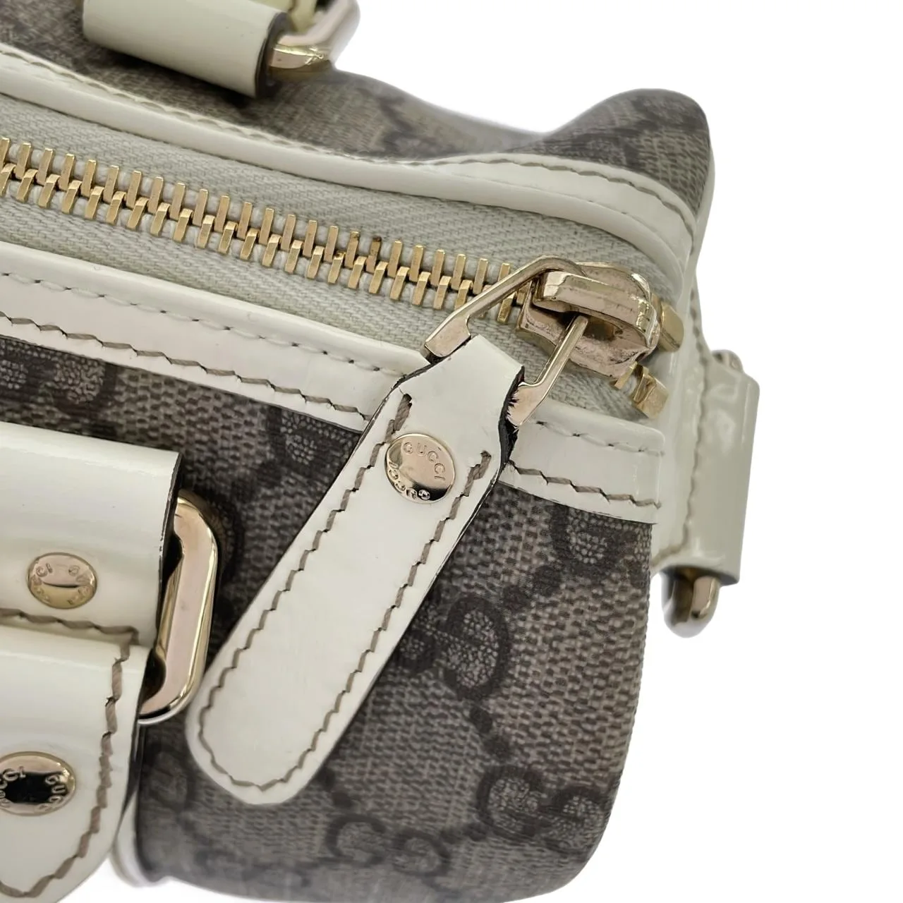 GUCCI 193604 波士頓包 金色 中古品A - 縮圖 7
