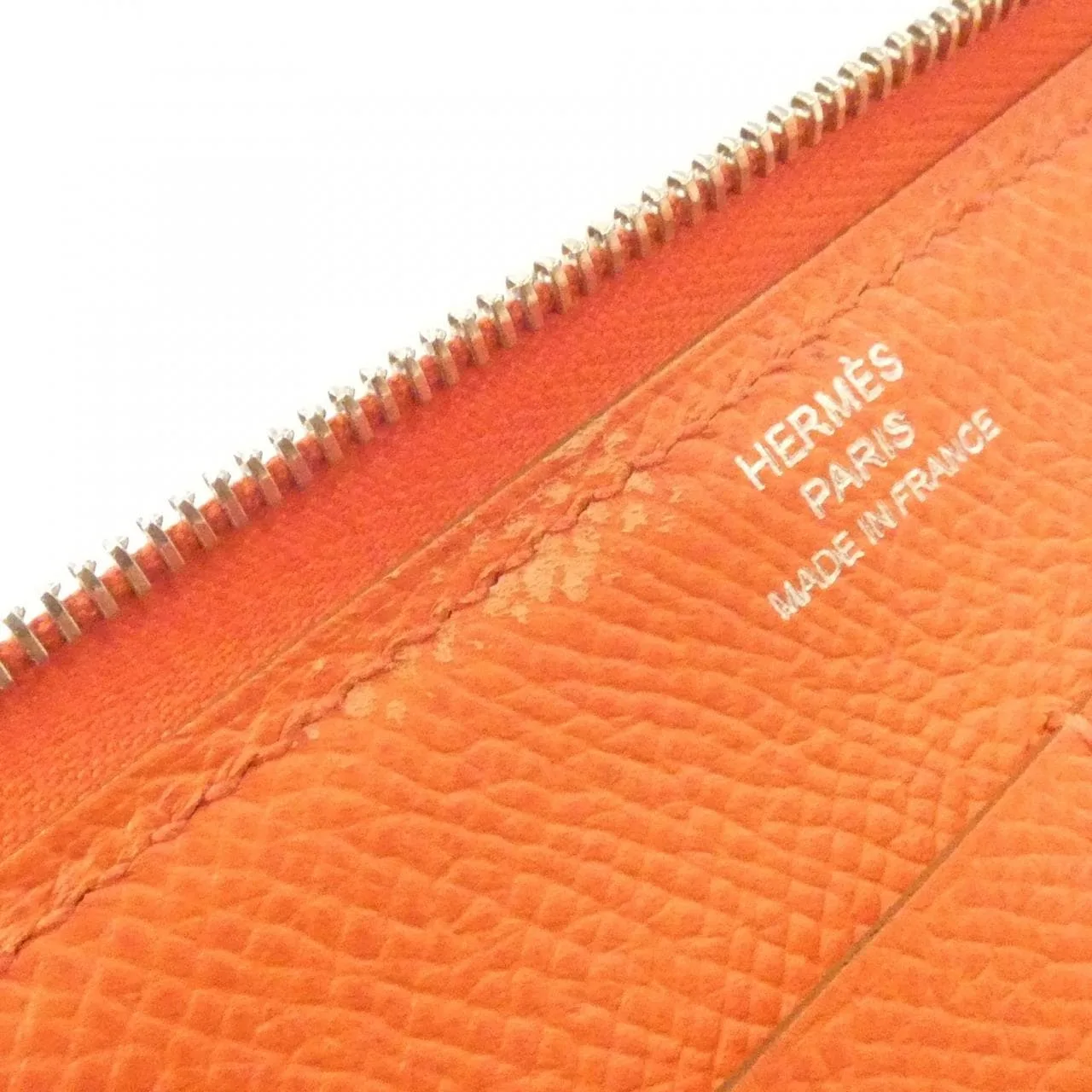 HERMES 068972CK Wallet Epsom Pink Epsom Leather Rank B - Thumbnail 7