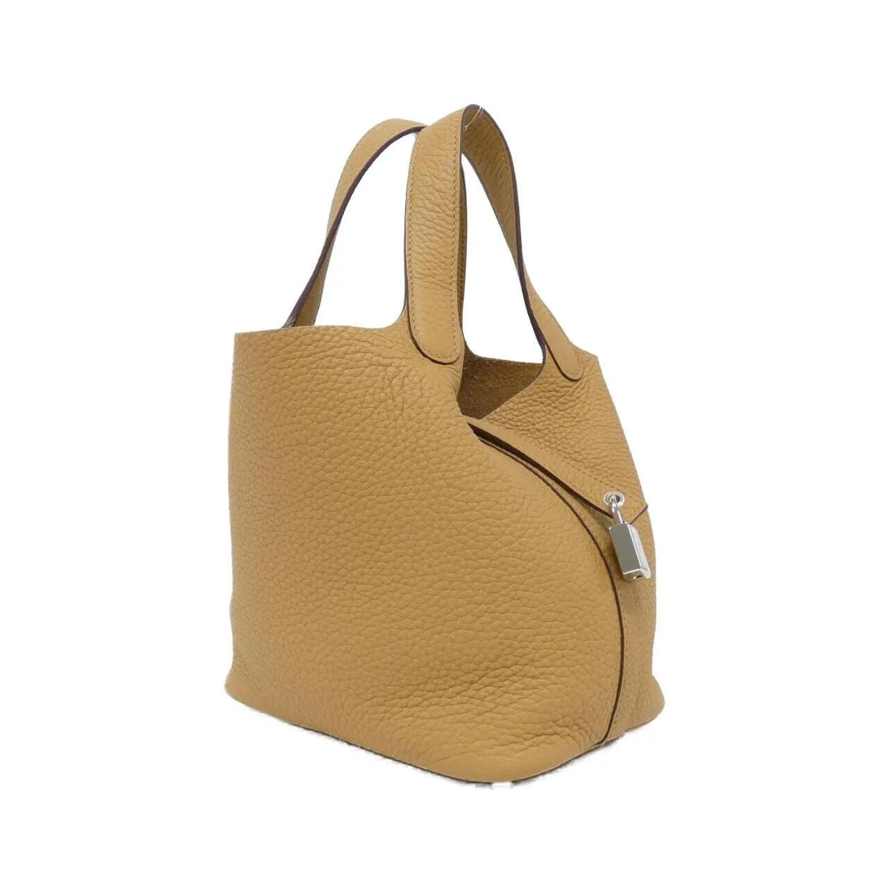 HERMES Picotin 056289CK Handbag Clemence Black