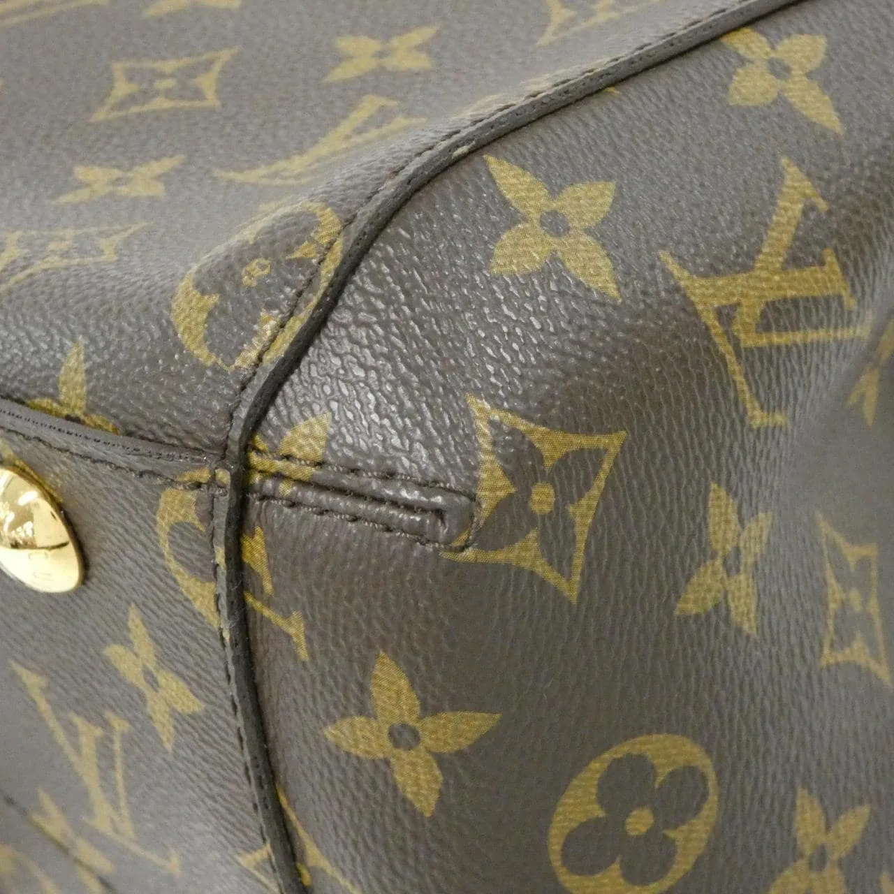 LOUIS VUITTON Montaigne M41055 Handbag Monogram 黑色 Monogram 中古品A - 縮圖 2