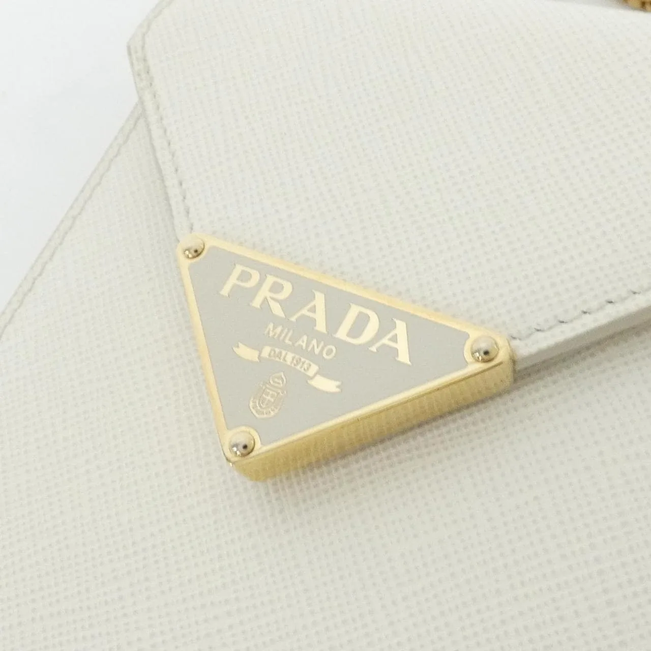 PRADA 1BP050 小袋 黑色 中古品A - 縮圖 4
