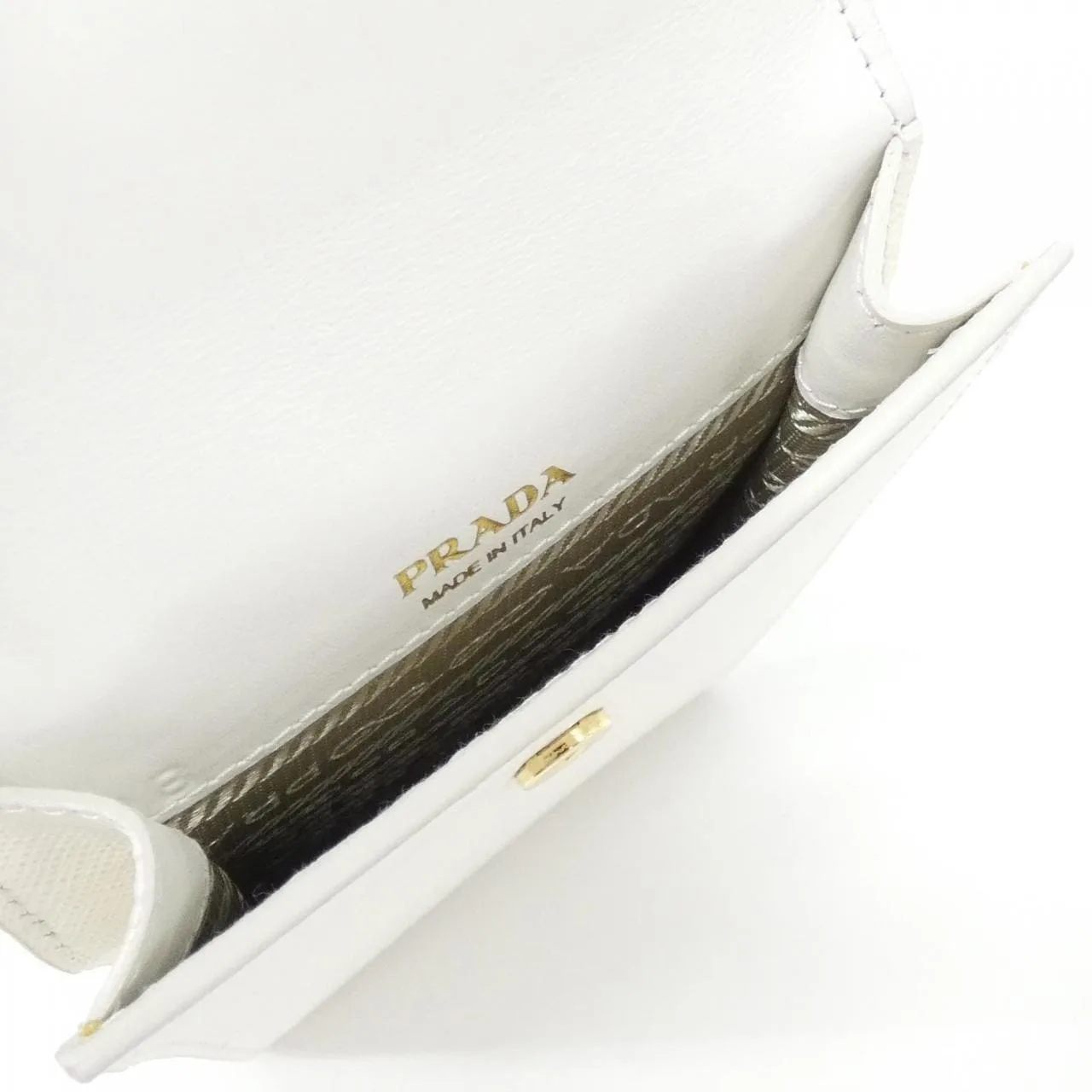 PRADA 1BP050 小袋 黑色 中古品A - 縮圖 8