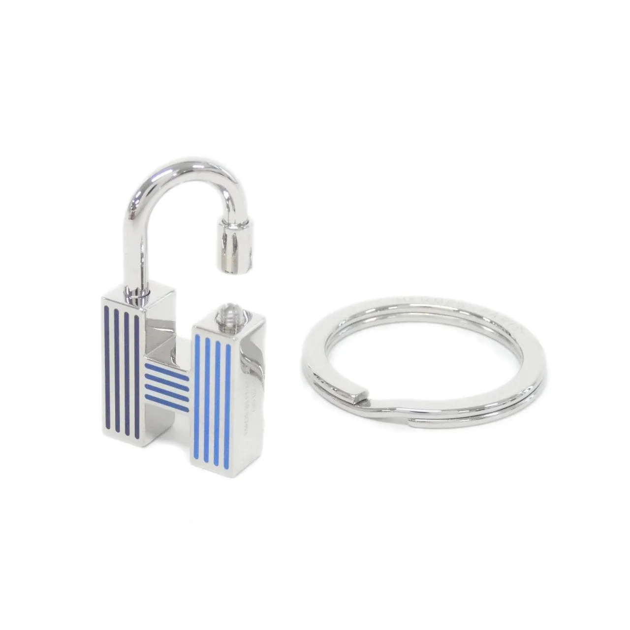HERMES 077309FP Key Case Blue Rank A - Thumbnail 4