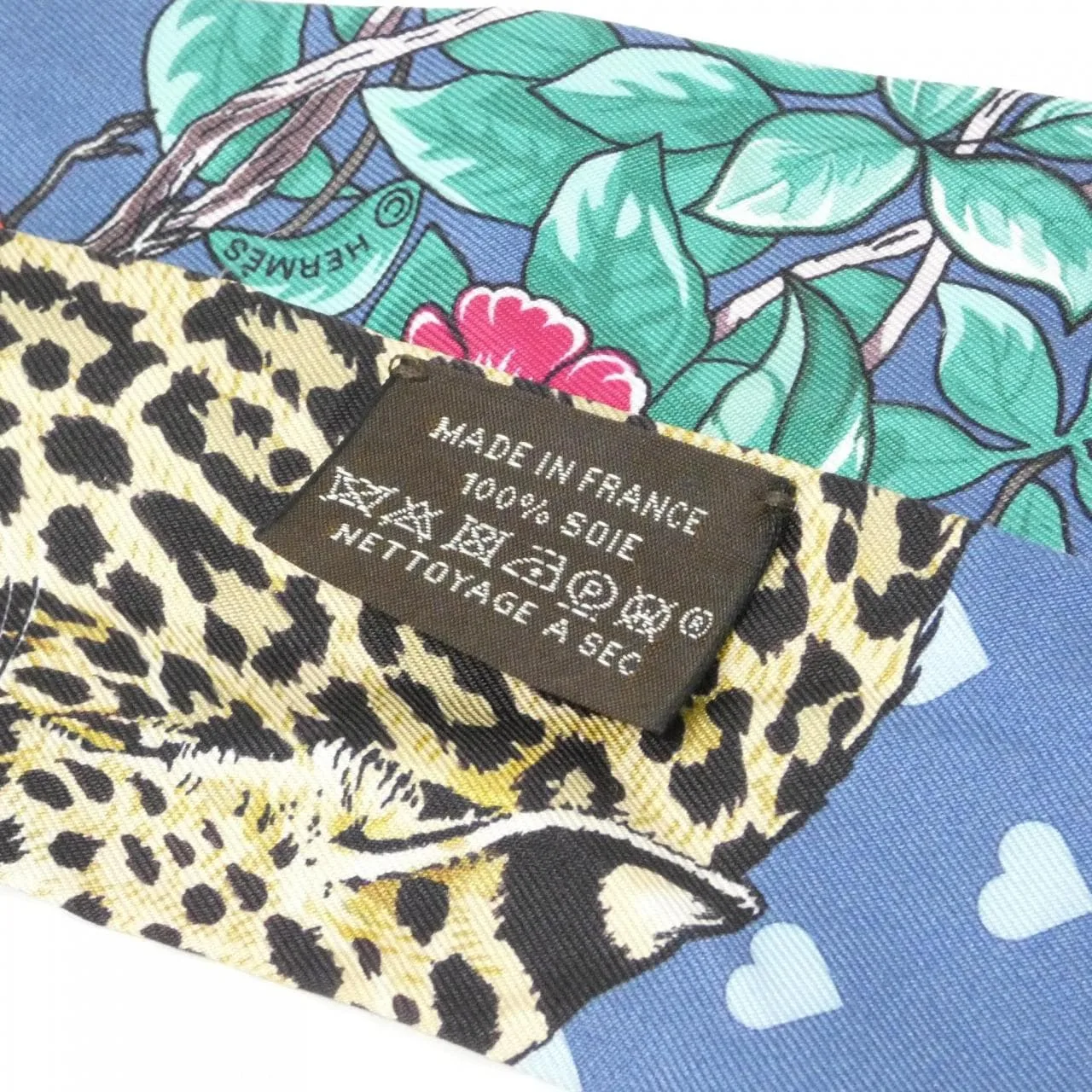 HERMES 063513S Scarf Blue Rank A - Thumbnail 6