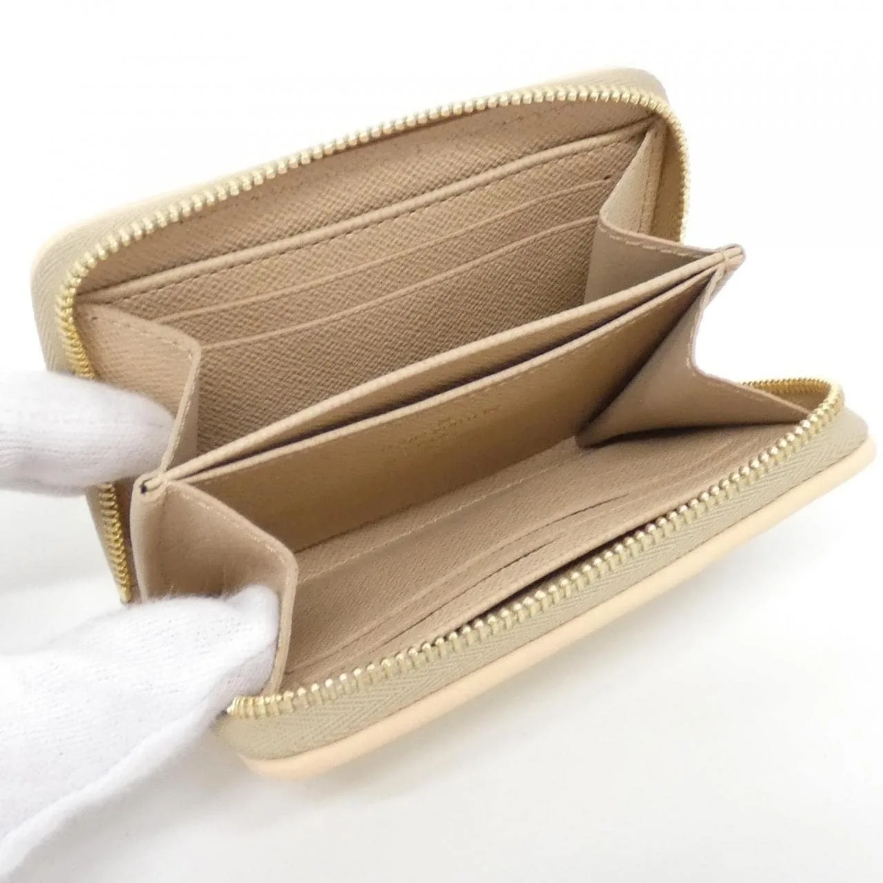 LOUIS VUITTON M82483 Coin Case Monogram Beige Monogram Rank A - Thumbnail 4