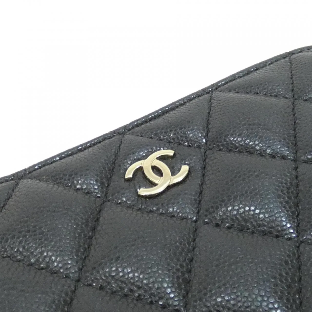 CHANEL Timeless Classic AP4016 Wallet Grained Calfskin 黑色 荔枝紋牛皮 中古品A - 縮圖 4