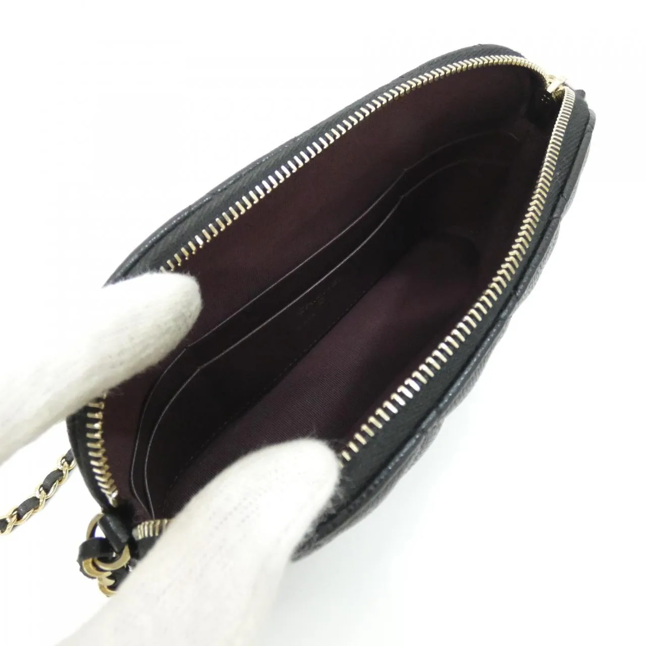 CHANEL Timeless Classic AP4016 Wallet Grained Calfskin 黑色 荔枝紋牛皮 中古品A - 縮圖 6
