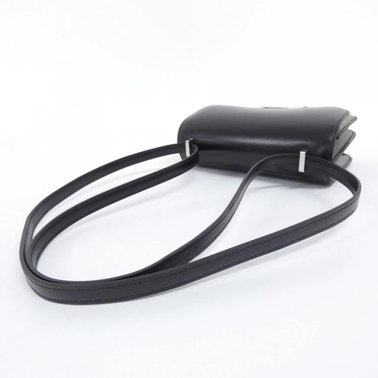 HERMES Constance Shoulder Box Calf Black Box Calf Leather Unused - Thumbnail 4