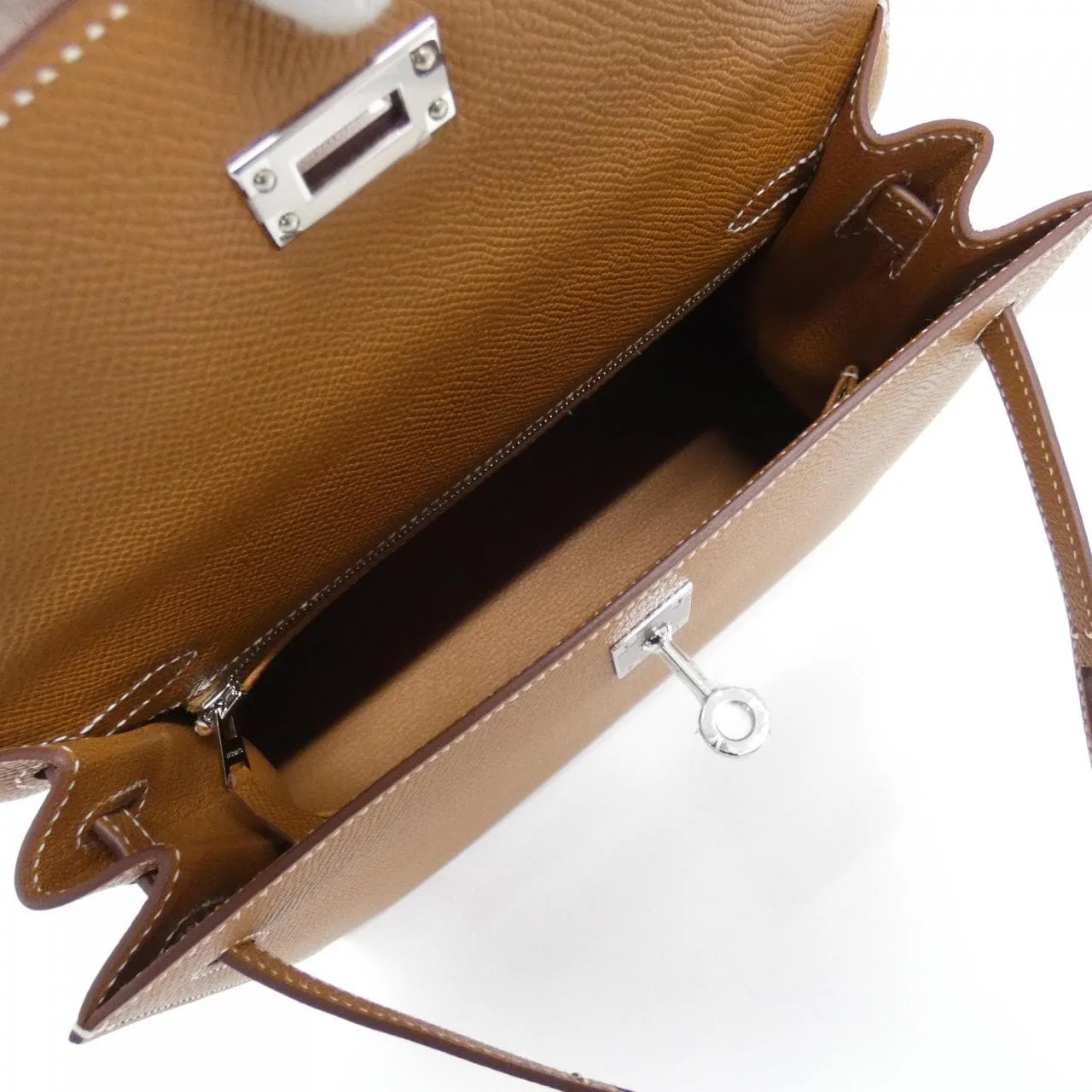 HERMES Kelly 038416CK Handbag Epsom Gold Epsom Leather Unused - Thumbnail 6