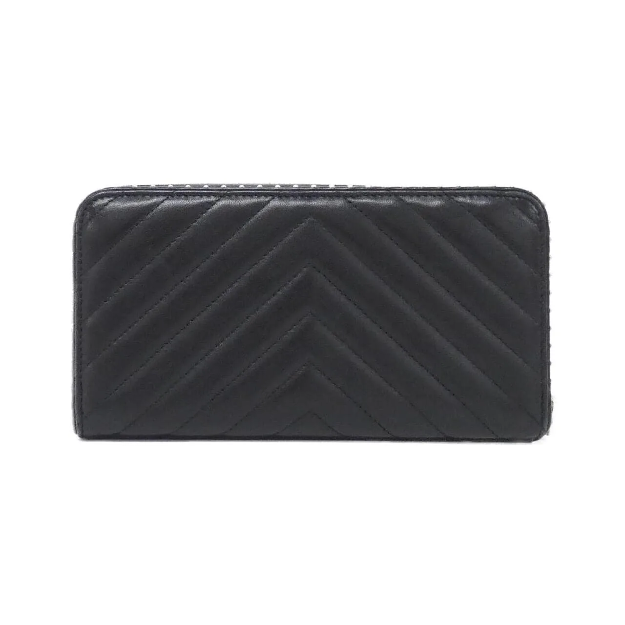 CHANEL 81218 Wallet Lambskin Black Lambskin Rank B - Thumbnail 2