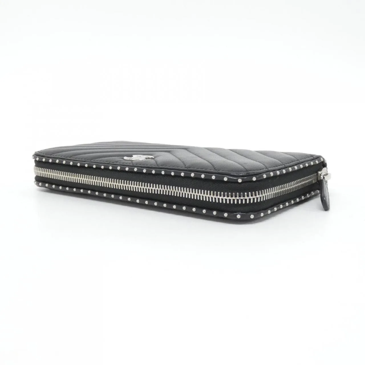 CHANEL 81218 Wallet Lambskin Black Lambskin Rank B - Thumbnail 3