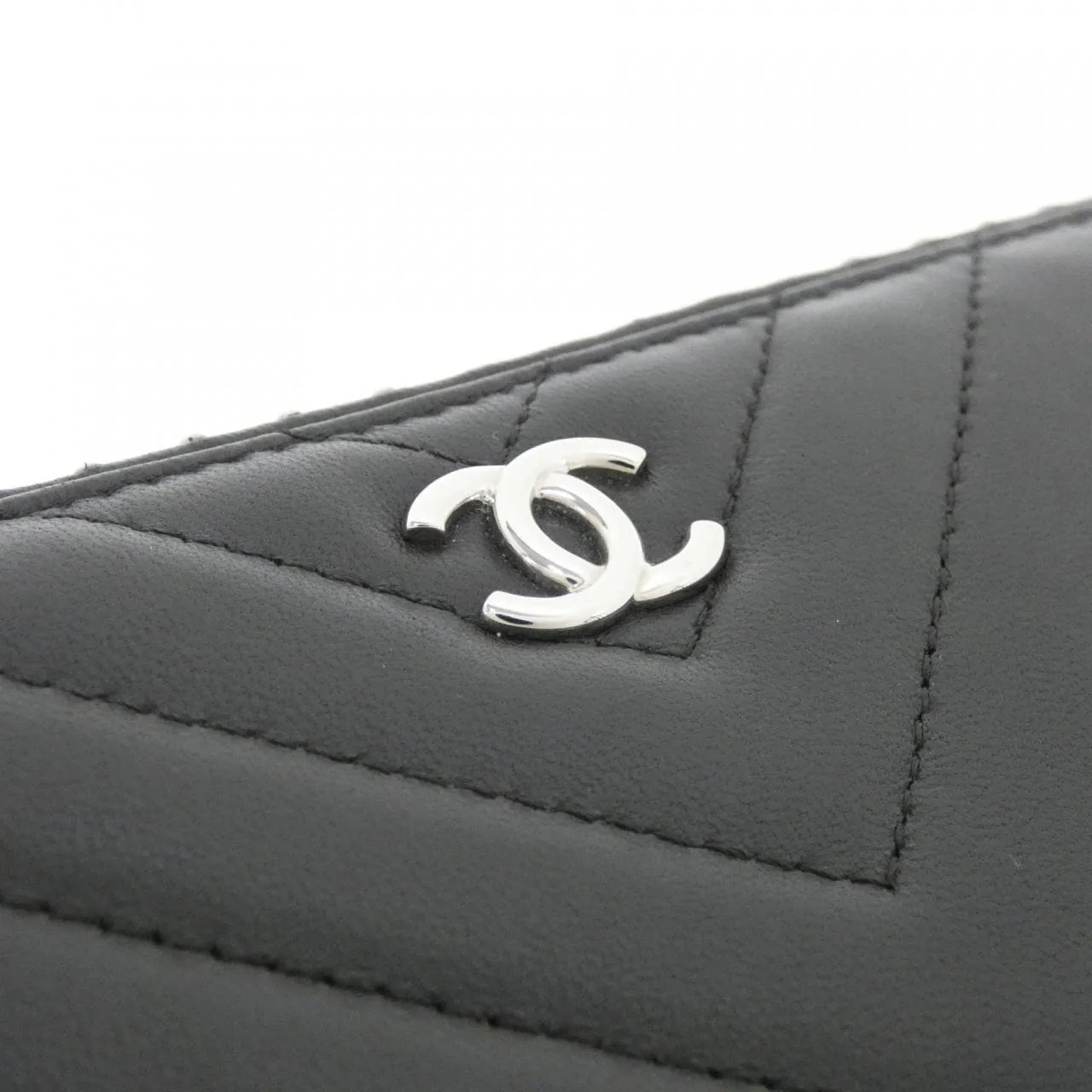 CHANEL 81218 Wallet Lambskin Black Lambskin Rank B - Thumbnail 7