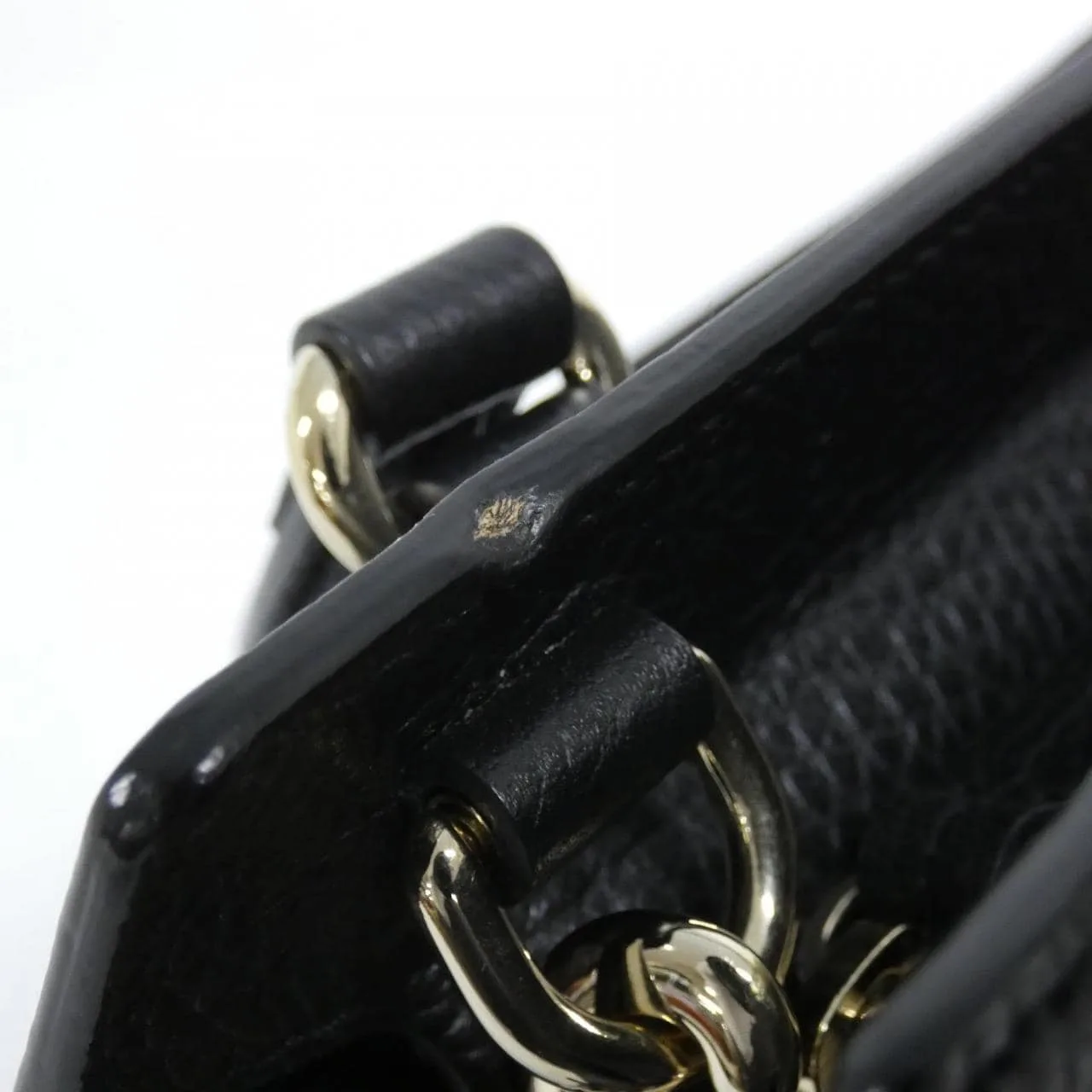 GUCCI 607722 CAO0G Handbag Leather Black Leather Rank A - Thumbnail 5