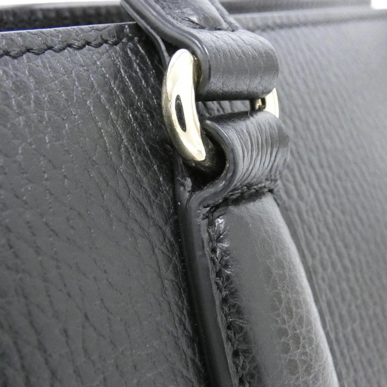 GUCCI 607722 CAO0G Handbag Leather Black Leather Rank A - Thumbnail 6