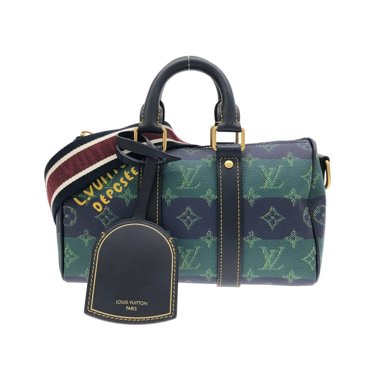 LOUIS VUITTON Keepall M25786 波士頓包 Monogram Gold