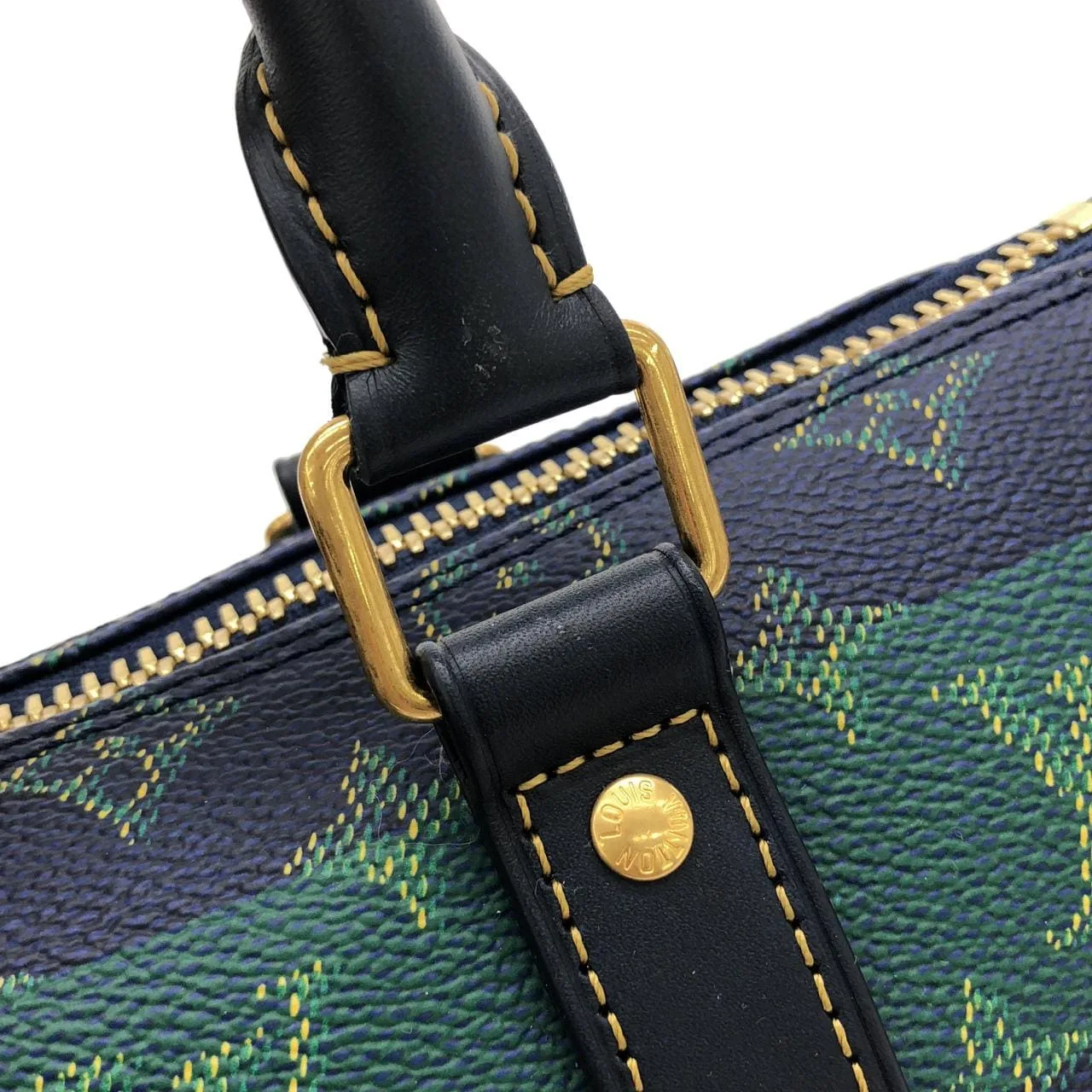 LOUIS VUITTON Keepall M25786 波士頓包 Monogram 金色 Monogram 中古品A - 縮圖 7