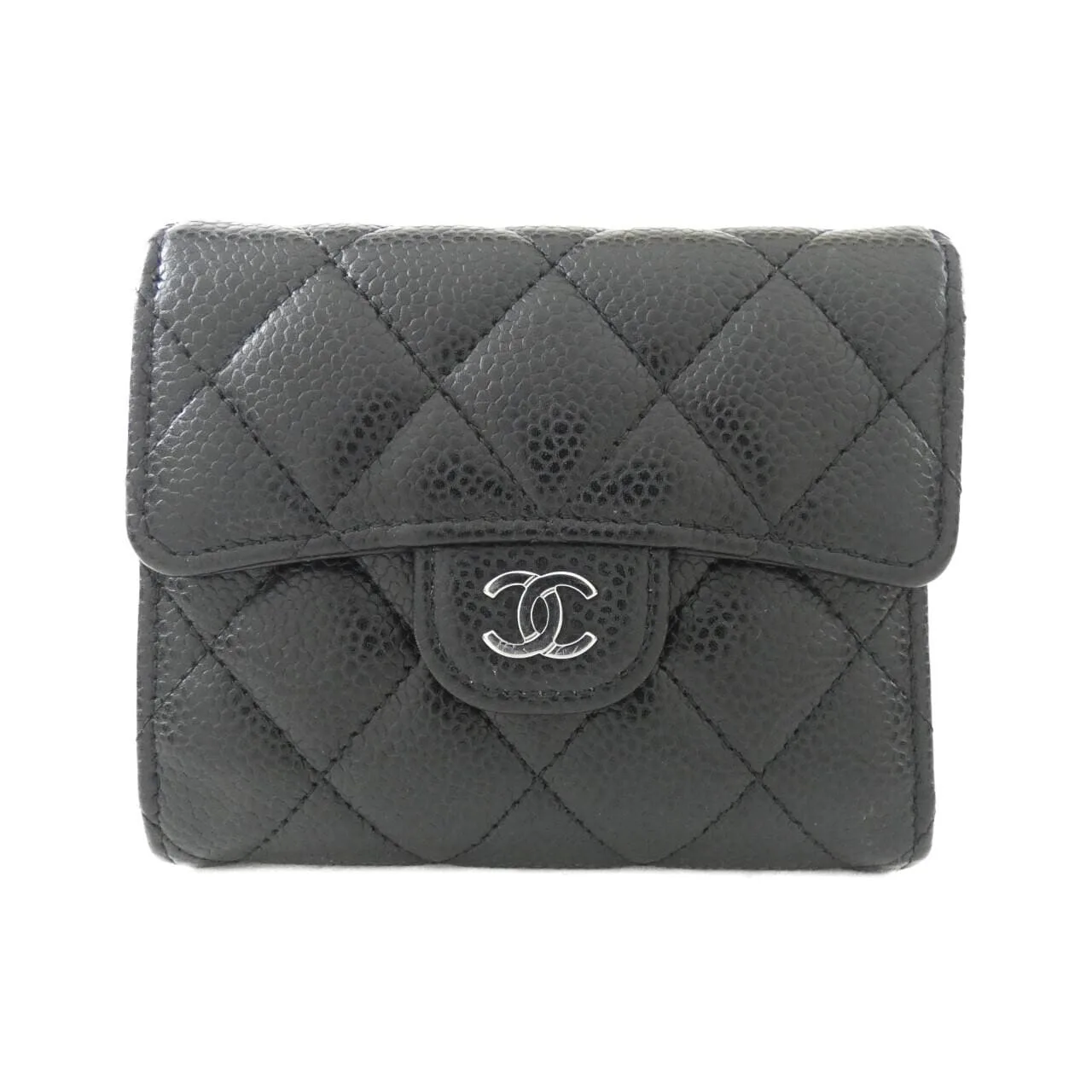 CHANEL Timeless Classic AP0231 Wallet Grained Calfskin Black
