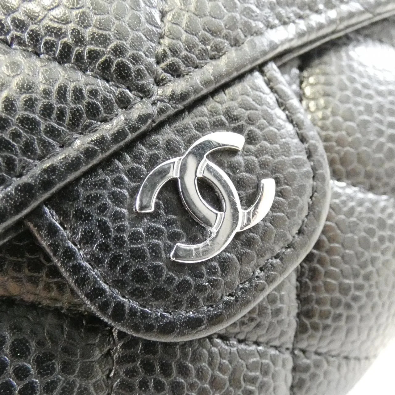 CHANEL Timeless Classic AP0231 Wallet Grained Calfskin Black Grained Calfskin Rank B - Thumbnail 4
