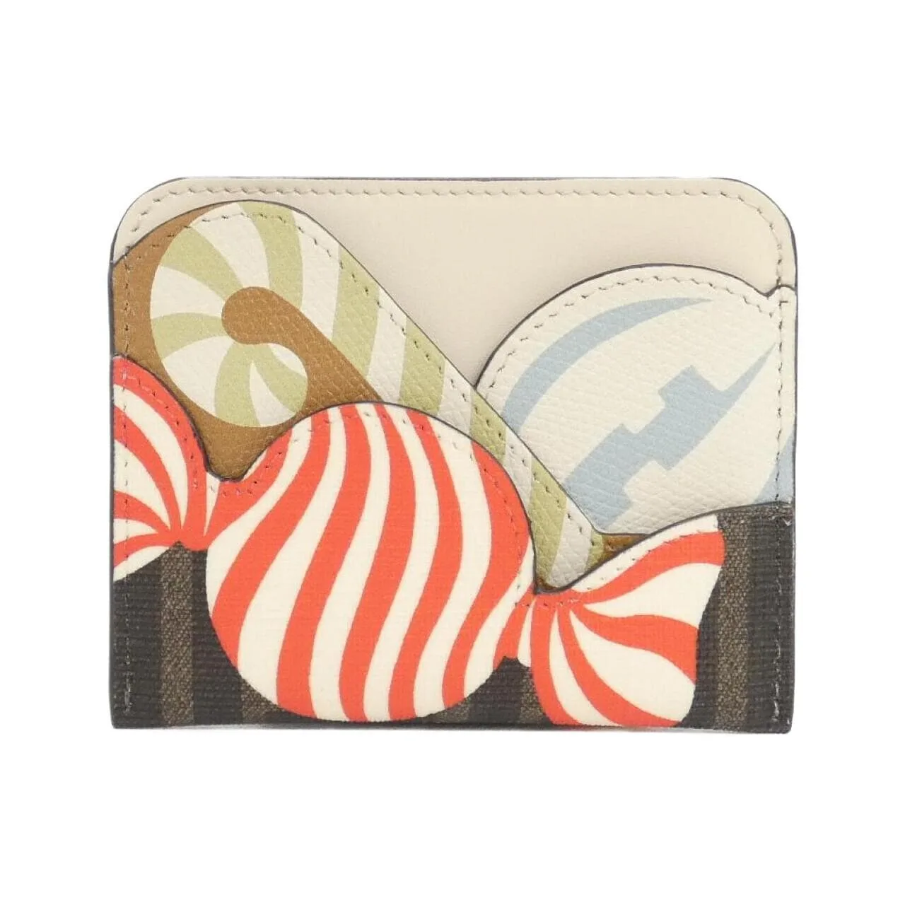 FENDI 8M0445 ATY9 Card Case Leather