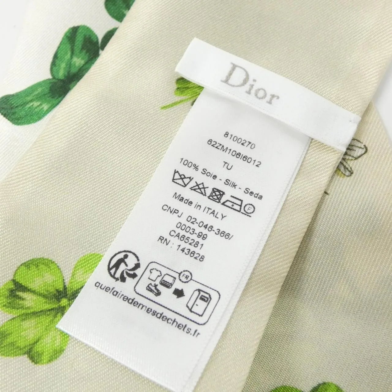 DIOR 62ZM106I6012 Scarf White Rank A - Thumbnail 3