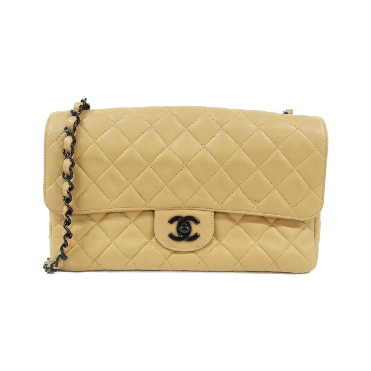 CHANEL 肩背包 羊皮 Beige