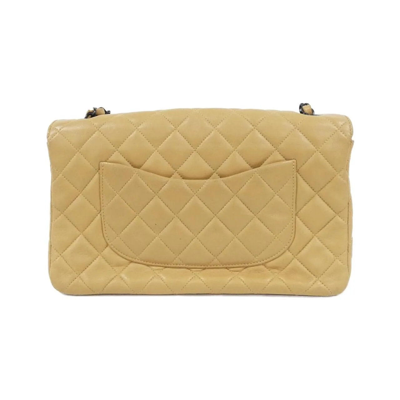 CHANEL 肩背包 羊皮 米色 羊皮 中古品B - 縮圖 2