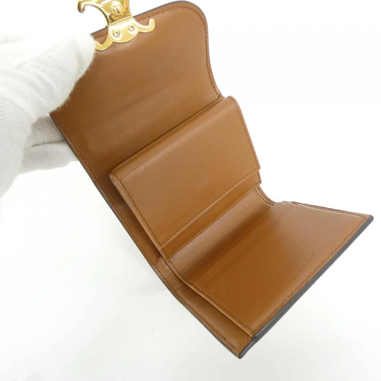 CELINE 10D782DB2 銀包 帆布 黑色 帆布 中古品A - 縮圖 3