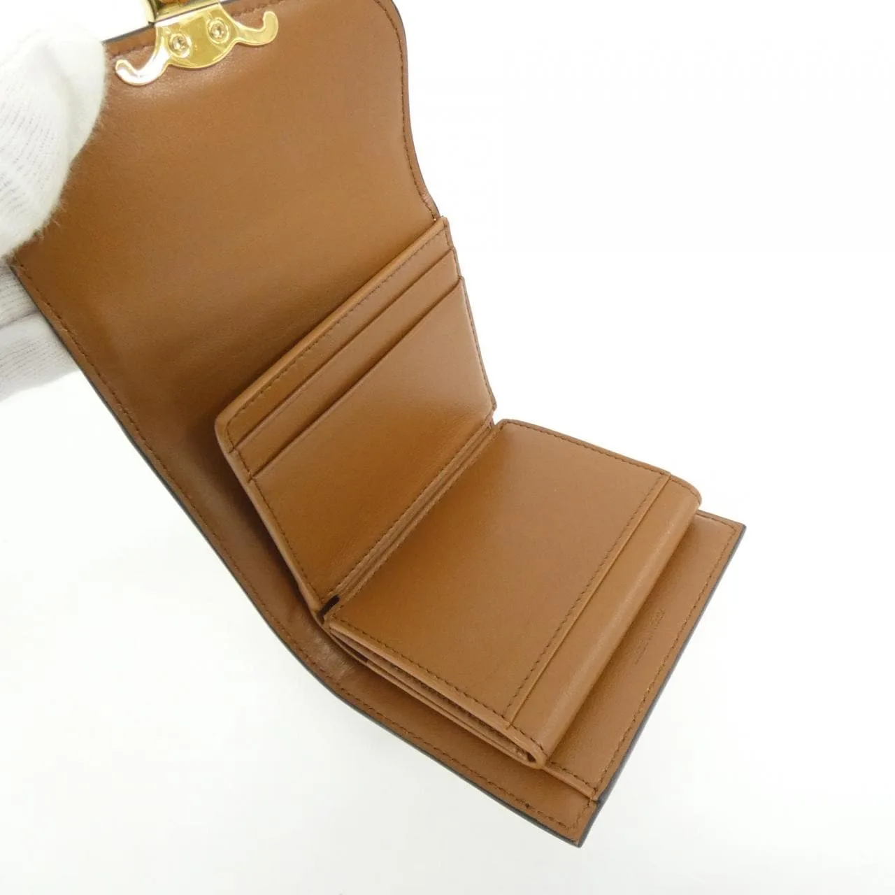 CELINE 10D782DB2 銀包 帆布 黑色 帆布 中古品A - 縮圖 4