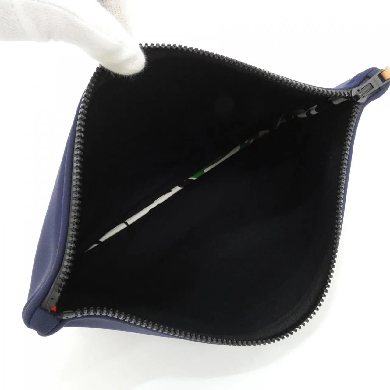 HERMES 102950M Pouch Blue Rank A - Thumbnail 6