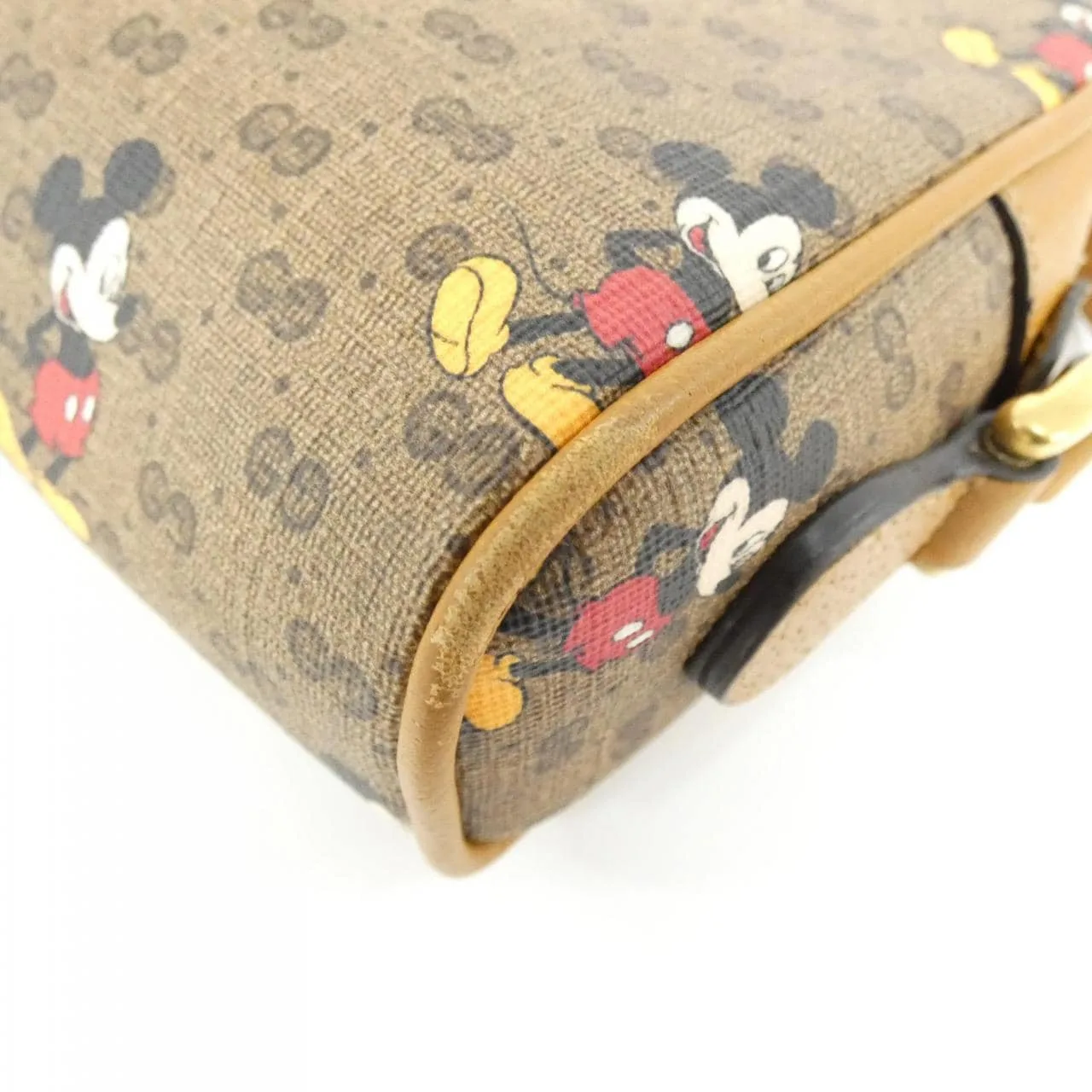 GUCCI Horsebit 1955 602536 HWUBM Shoulder Leather 黑色 皮革 中古品A - 縮圖 3