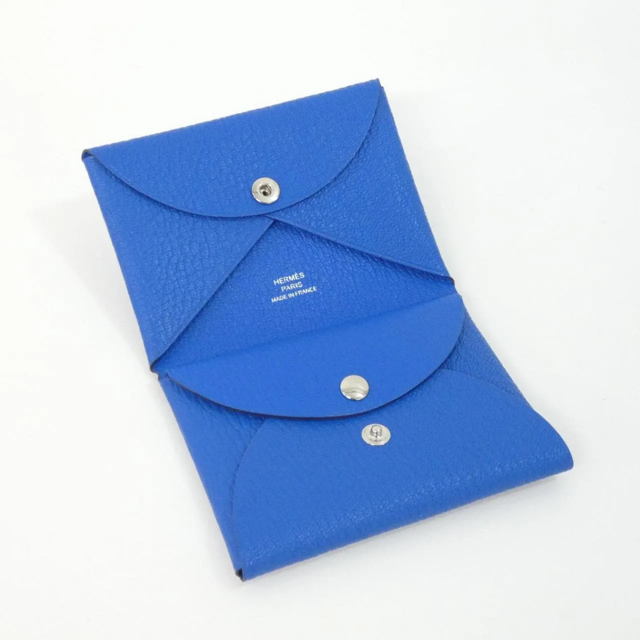 HERMES 082977CK Coin Case 藍色 中古品A - 縮圖 2