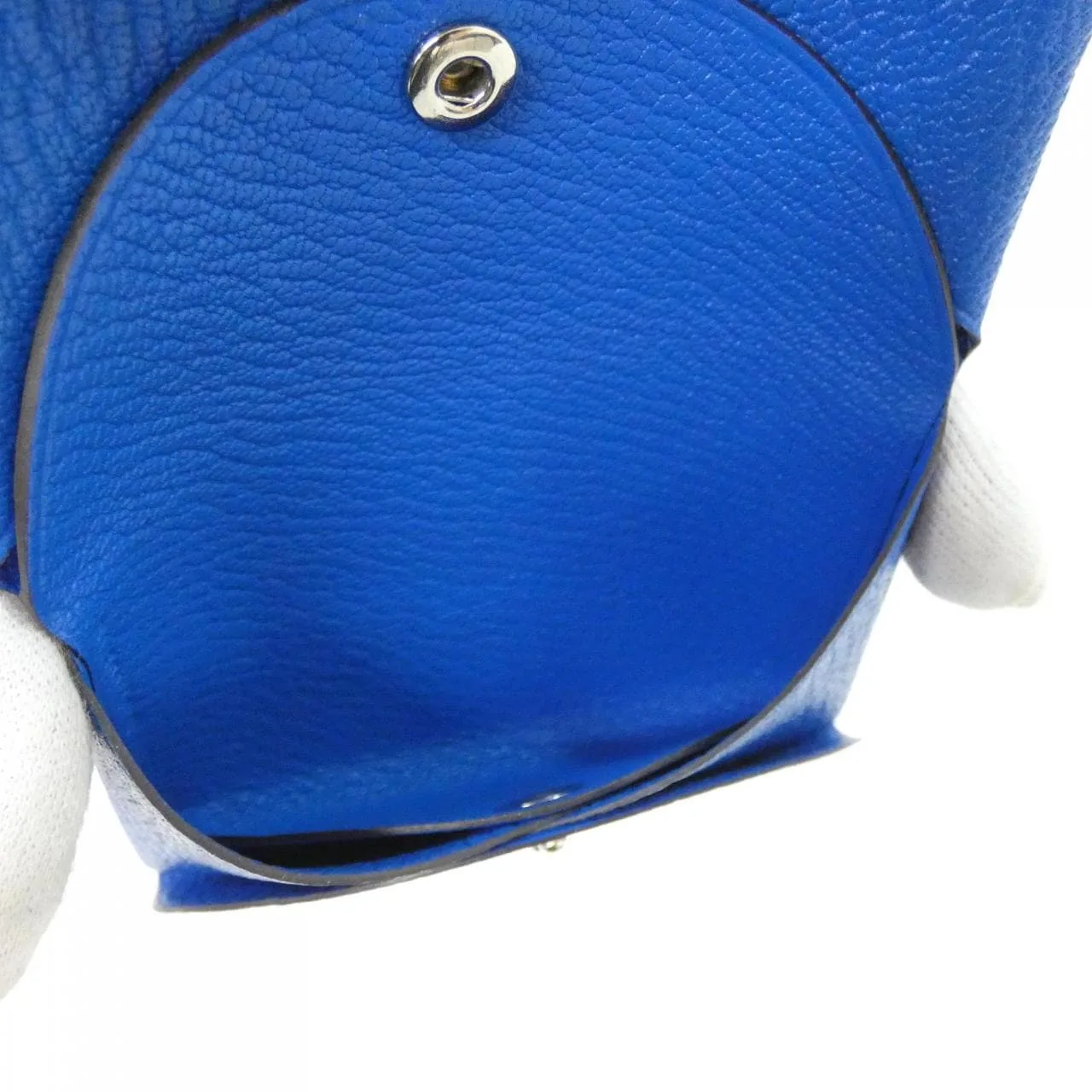 HERMES 082977CK Coin Case 藍色 中古品A - 縮圖 3