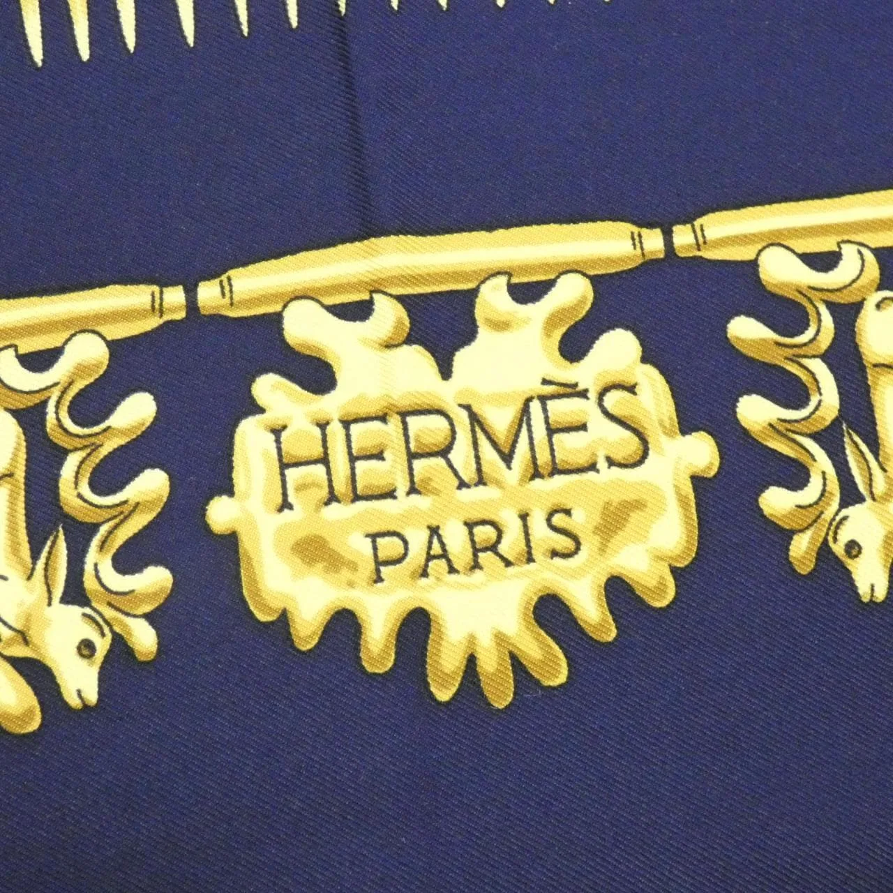 HERMES Scarf Gold Rank A - Thumbnail 2