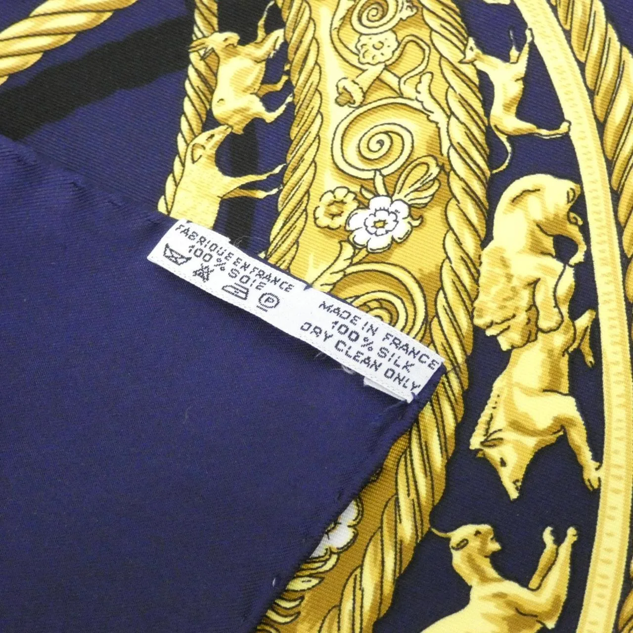 HERMES Scarf Gold Rank A - Thumbnail 5